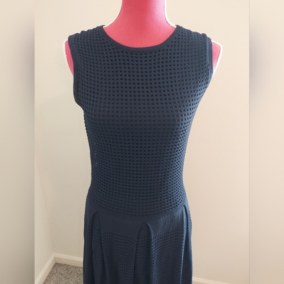 John + Jenn Lined Sleeveless Open Knit Tennis Dress, Size L - Picture 3 of 12